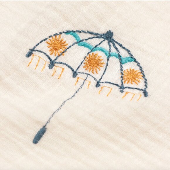 FAR AFIELD STACHIO EMBROIDERED "SUMMERTIME MENU" SHIRT - Picture 2 of 3